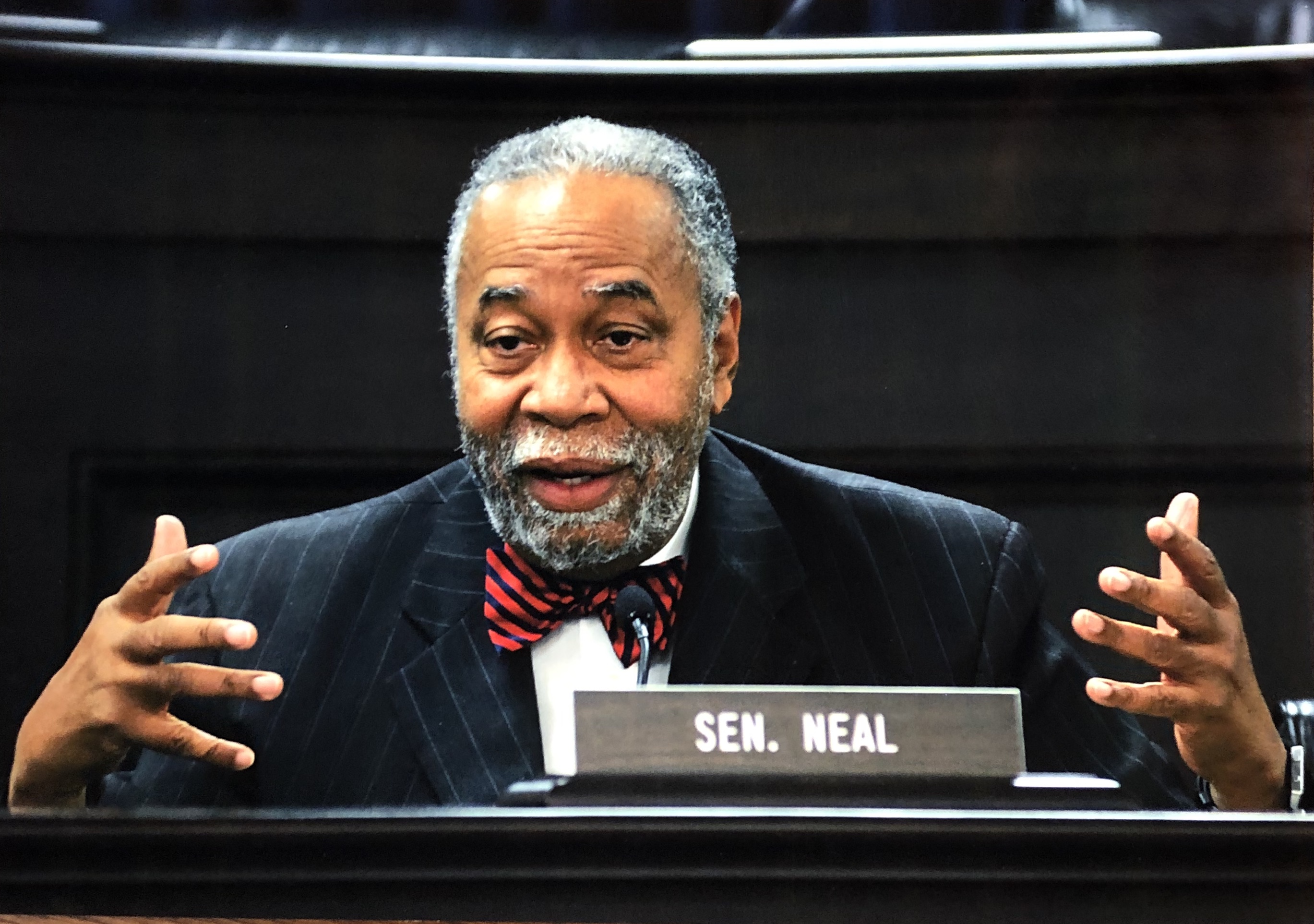 Gerald Neal speaking in the Senate